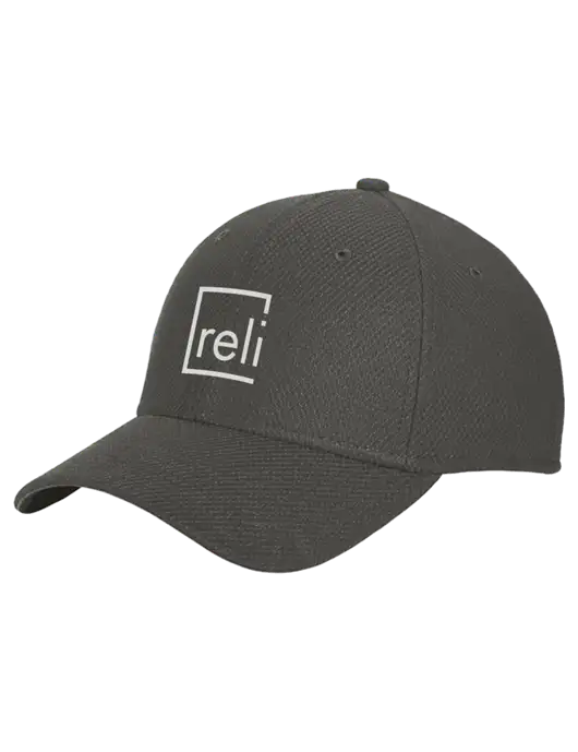 New Era Diamond Era Very Dark Grey Stretch Cap w/Reli Title Logo