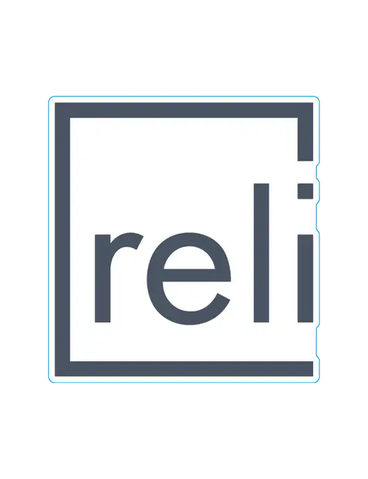 Reli Title Extra Large Decal (8"w)