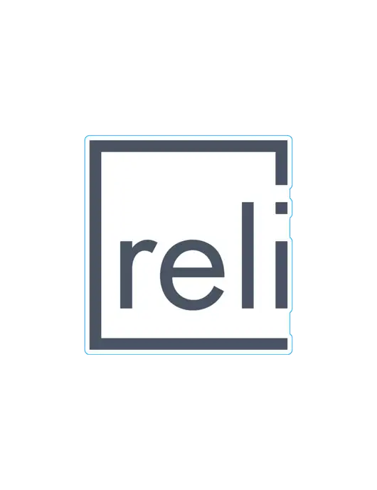 Reli Title Medium Decal (4"w)