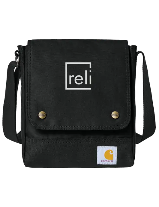 Carhartt Black Crossbody Snap Bag w/Reli Title Logo