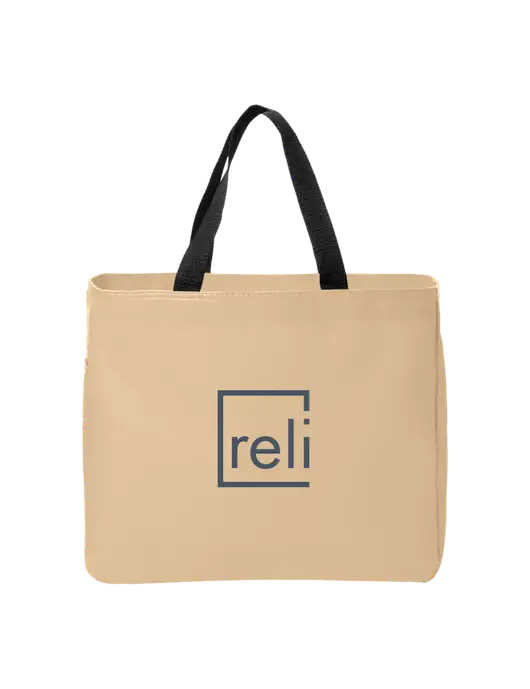 Essential Dark Tan Tote w/Reli Title Logo