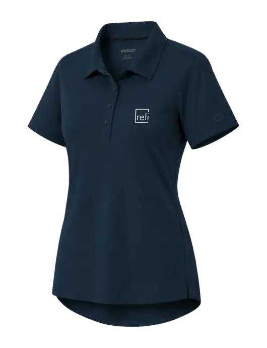 OGIO Womens Envision Dark Navy Polo w/Reli Title Logo
