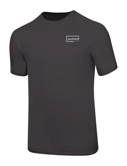 Ring Spun Charcoal 4.5 oz T-Shirt w/Summit Title Logo