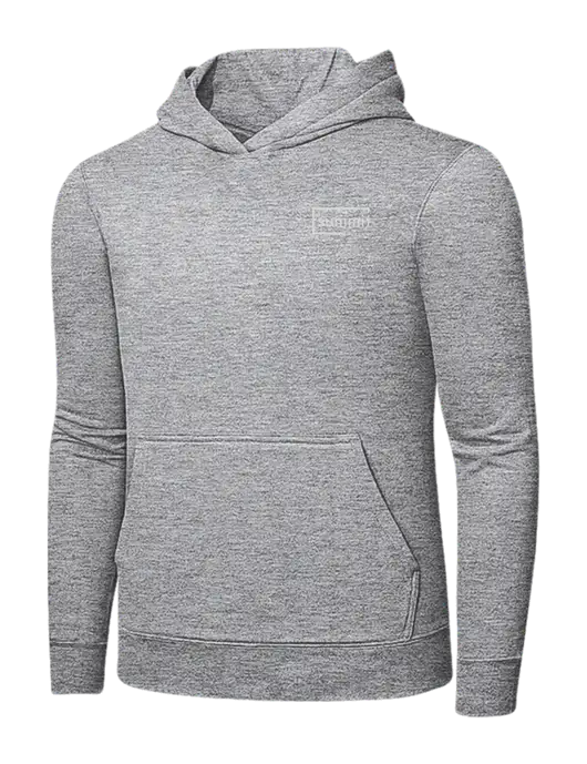 Light Grey Heather 7.8 oz Ring Spun Hooded Sweatshirt w/Summit Title Logo