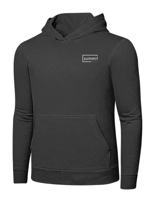 Charcoal 7.8 oz Ring Spun Hooded Sweatshirt w/Summit Title Logo