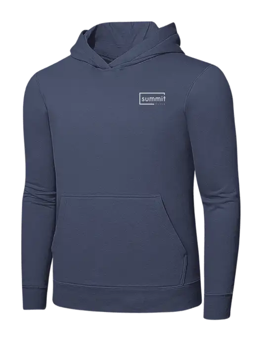 Steel Blue 7.8. oz Ring Spun Hooded Sweatshirt w/Summit Title Logo