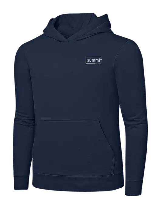 Navy 8.5 oz Ring Spun Hooded Sweatshirt w/Summit Title Group Logo